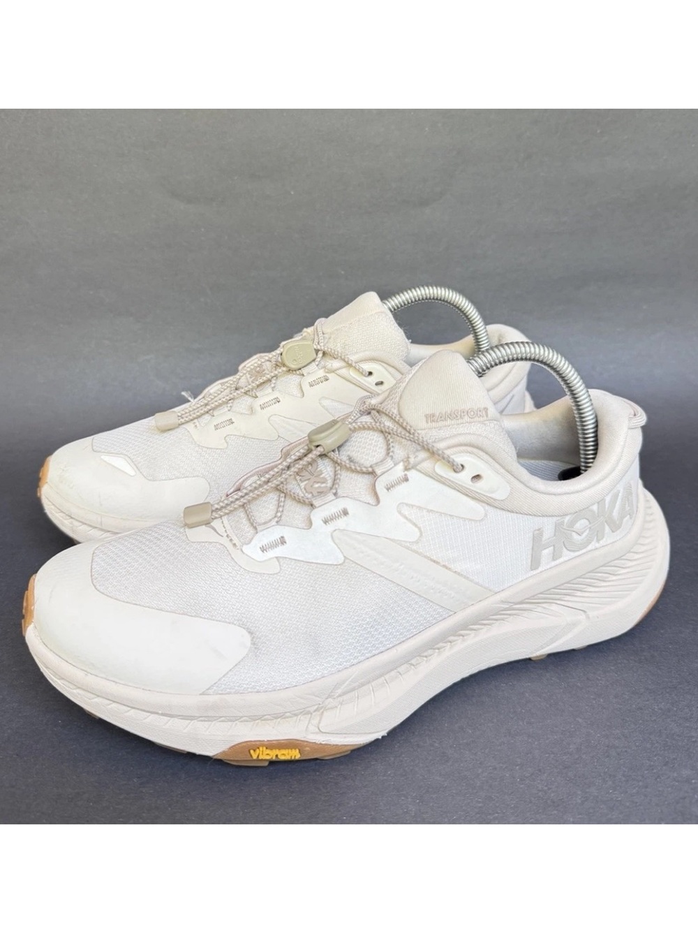 Hoka One One W Transport Sneakers Women’s Sz 9D Eggnog White